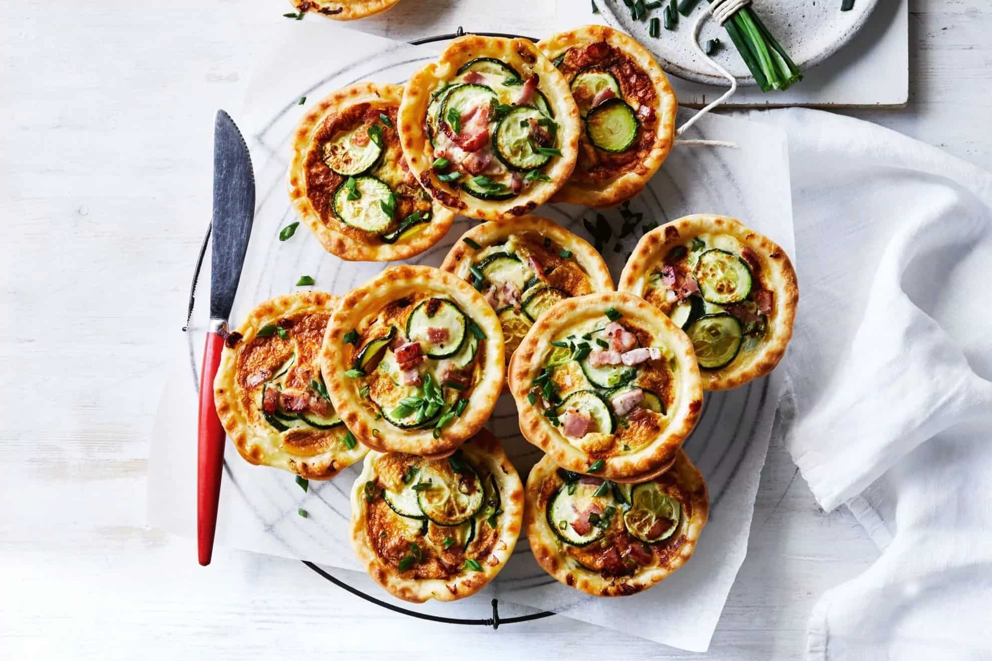 How to make Pie Maker Zucchini And Bacon Mini Quiches Recipe