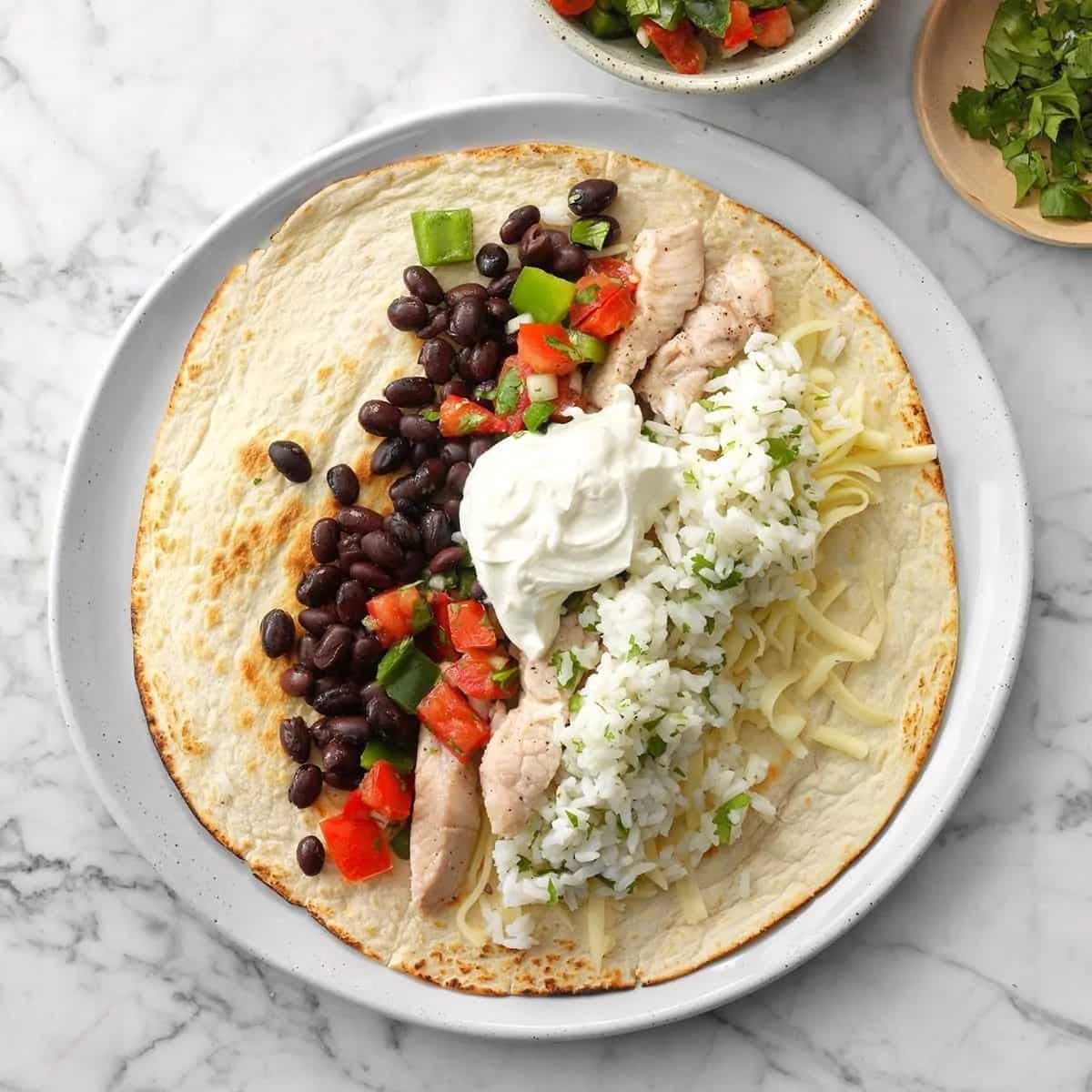 How to make Air-fryer Loaded Pork Burritos Recipe