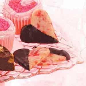 How to make Cherry Shortbread Hearts Recipe