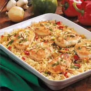 How to make Chicken Rice Casserole With Veggies Recipe
