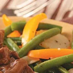 Colorful Green Bean Medley