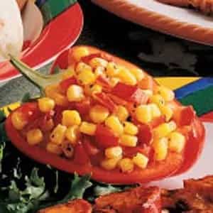 Corn Relish In Pepper Cups Corn Relish In Pepper Cups