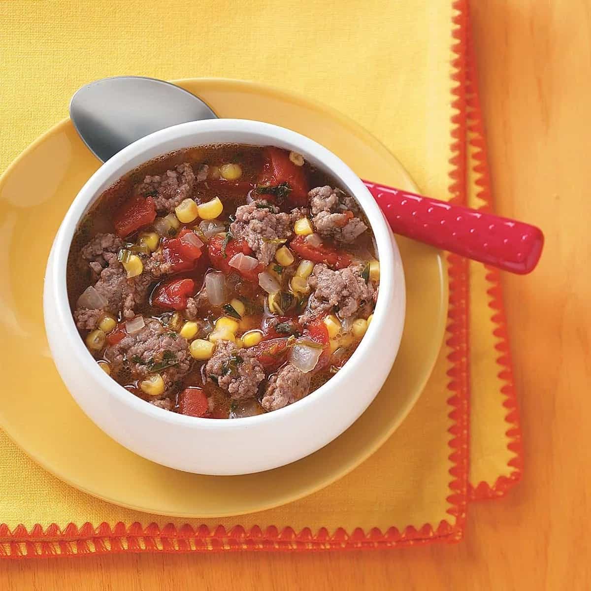 How to make Hamburger Garden Soup Recipe