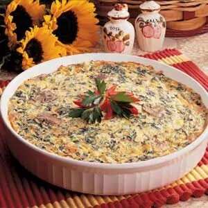 No-Crust Spinach Quiche