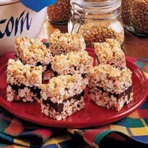 Ribbon-O-Fudge Popcorn Bars