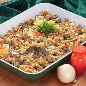 Sausage With Corn Stuffing