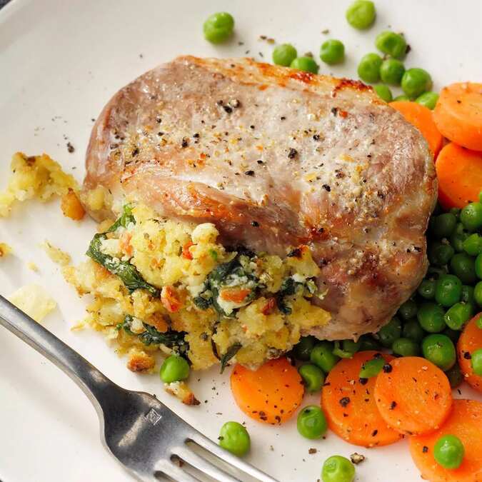 Savory Stuffed Pork Chops