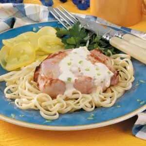 Sesame Pork with Garlic Cream