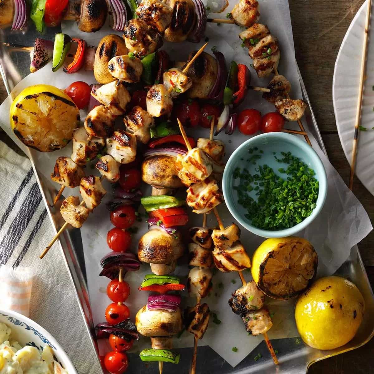 How to make Spicy Lemon Chicken Kabobs Recipe