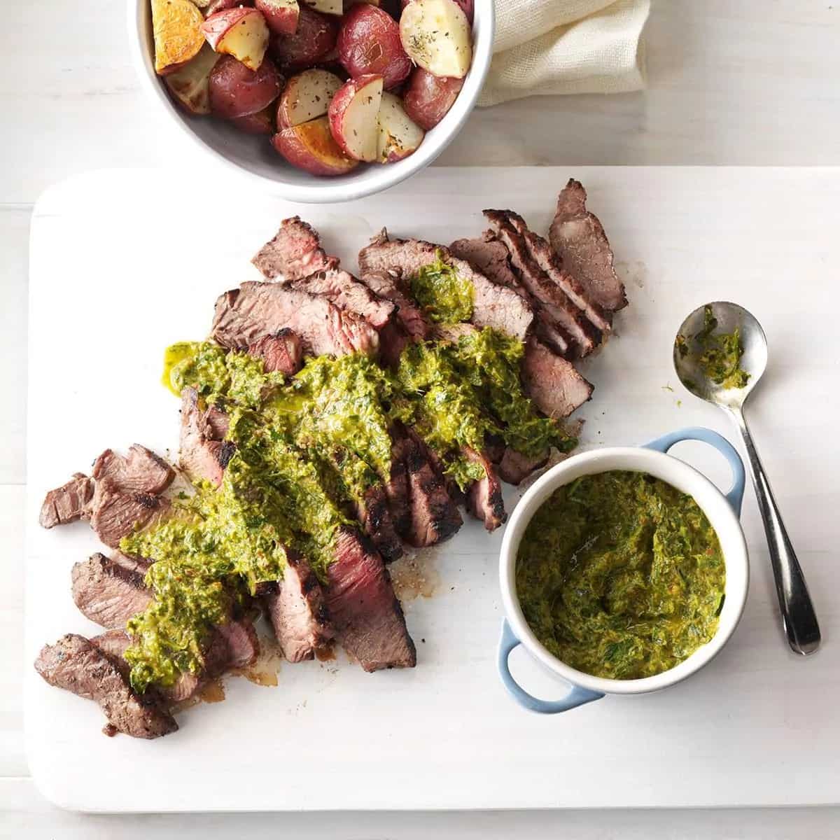 How to make Steak With Chipotle-lime Chimichurri Recipe