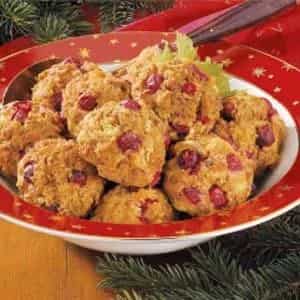 How to make Turkey-berry Stuffing Balls Recipe