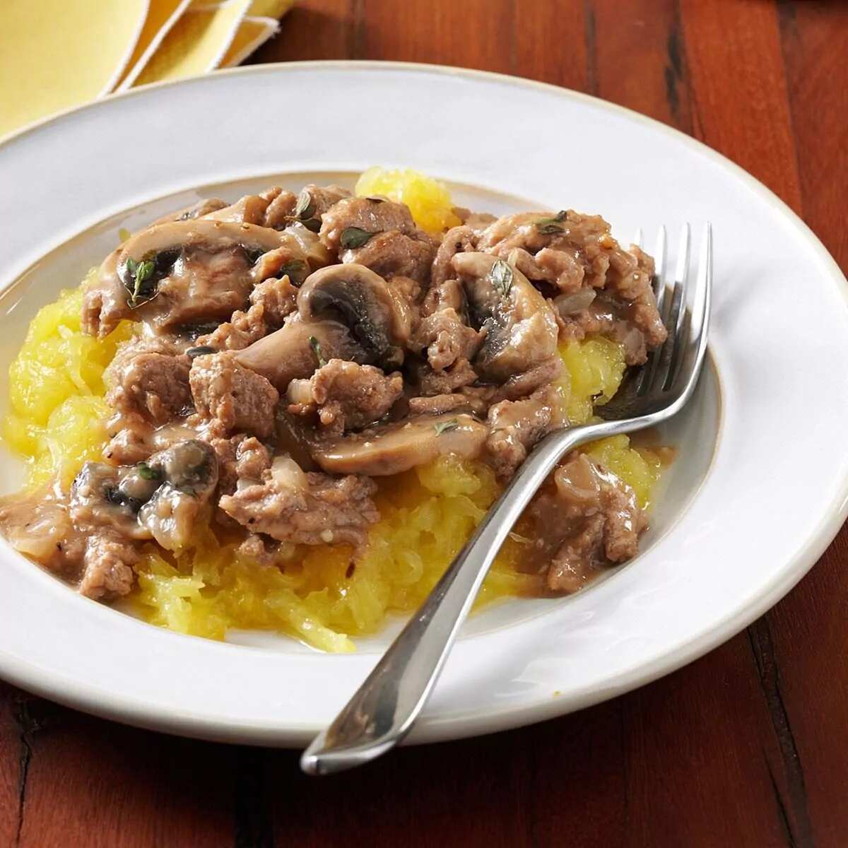 How to make Turkey Stroganoff With Spaghetti Squash Recipe