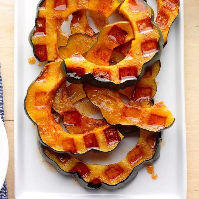 Waffle-Iron Acorn Squash Waffle-Iron Acorn Squash