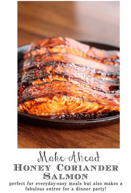 Make-Ahead Honey Coriander Glazed Salmon