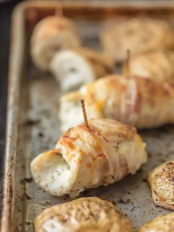 How to make Boursin Chicken Roll Ups Wrapped In Pancetta Recipe