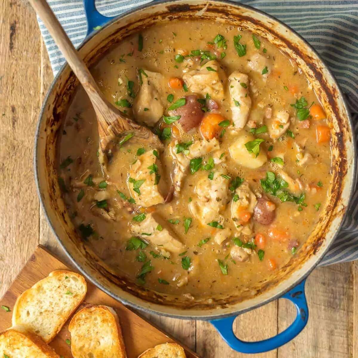 How to make White Wine Chicken Stew Recipe