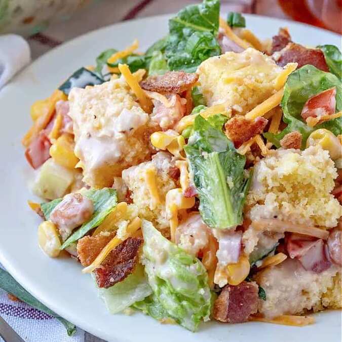 Cake Pan Cornbread Salad