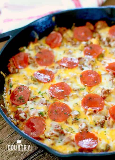 Skillet Cornbread Pizza Skillet Cornbread Pizza