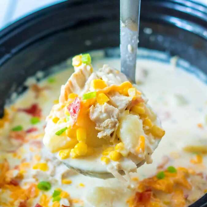 Crock Pot Turkey Corn Chowder