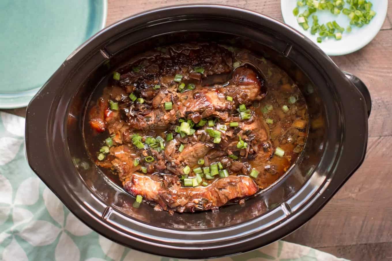 How to make Slow Cooker Molasses Country Pork Ribs Recipe