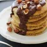 Hazelnut Pancakes With Chocolate Coconut Cream (Gluten Free)