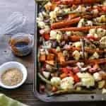 How to make Roasted Vegetables With Garlic Ginger Glaze Recipe