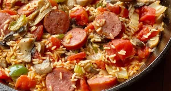 How to make Spanish Rice And Smoked Sausage Recipe