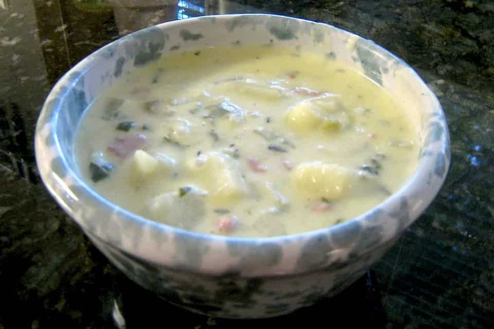 How to make Potato Fennel And Country Ham Soup Recipe