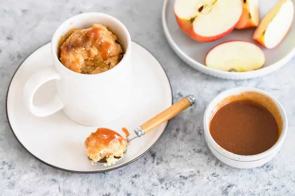 How to make Caramel Apple Mug Cake Recipe