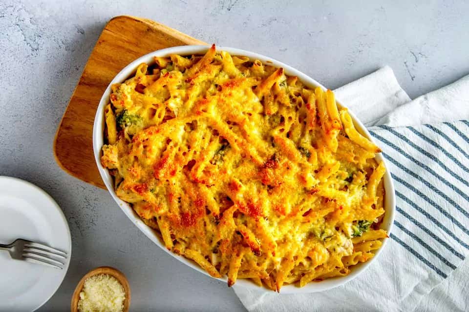 How to make Chicken Broccoli Ziti Alfredo Bake Recipe