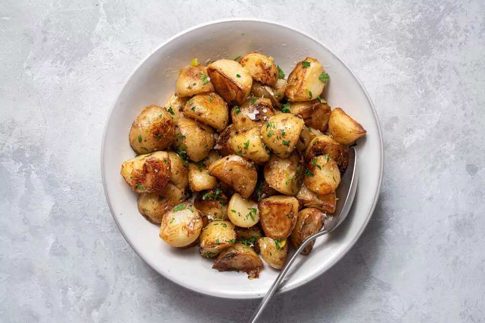 How to make Fried Garlic Potatoes Recipe