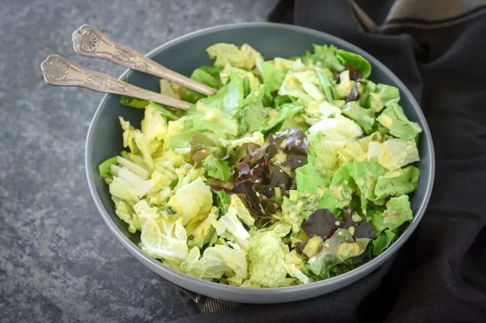 Green Salad With Scallion Mustard Vinaigrette Recipe Green Salad With Scallion Mustard Vinaigrette Recipe