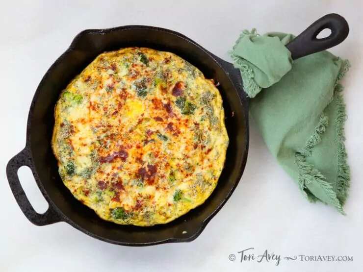 Broccoli Cheddar Frittata