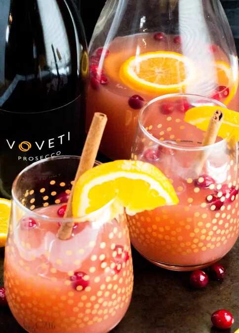 Cranberry Orange Mimosas
