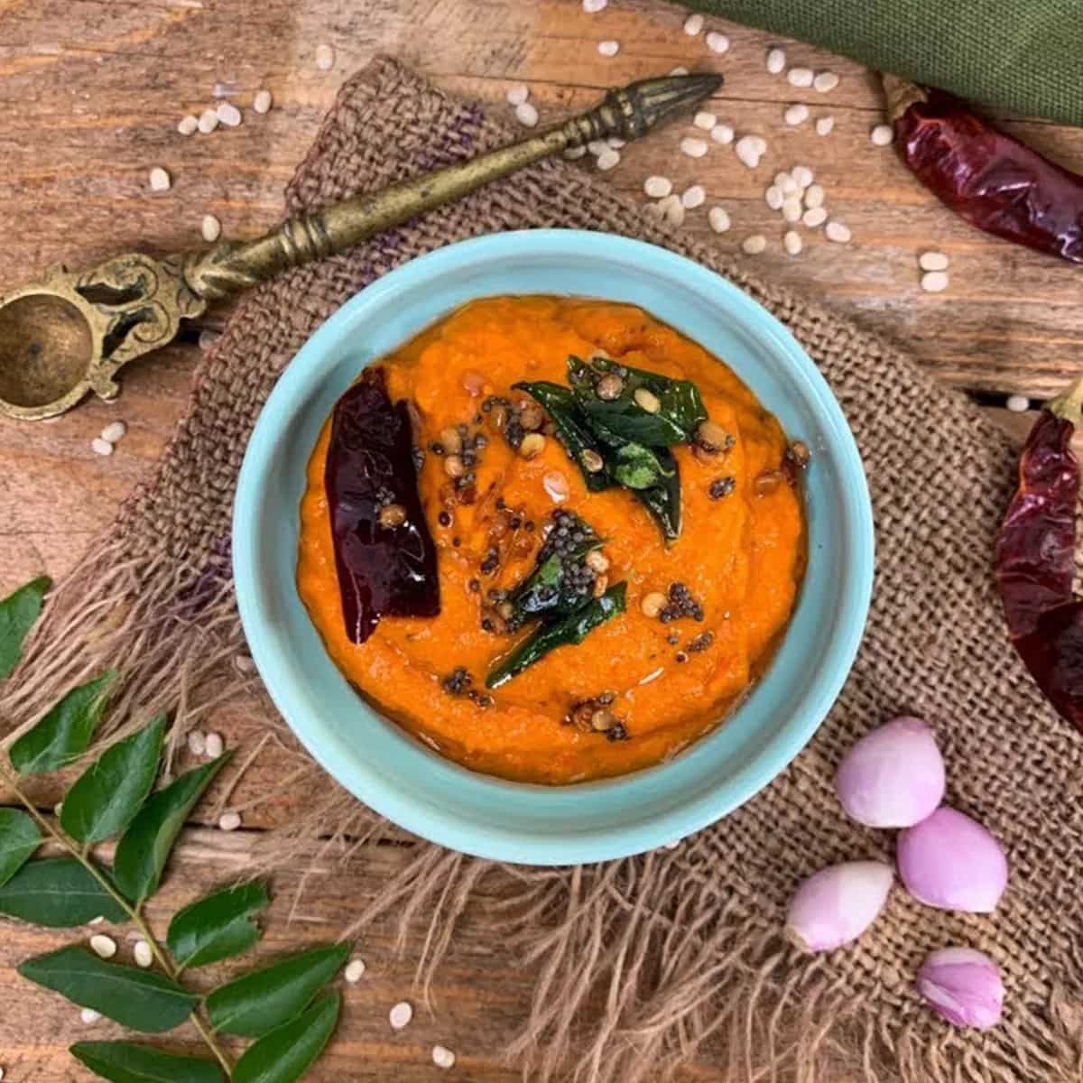 How to make Red Capsicum Chutney Recipe