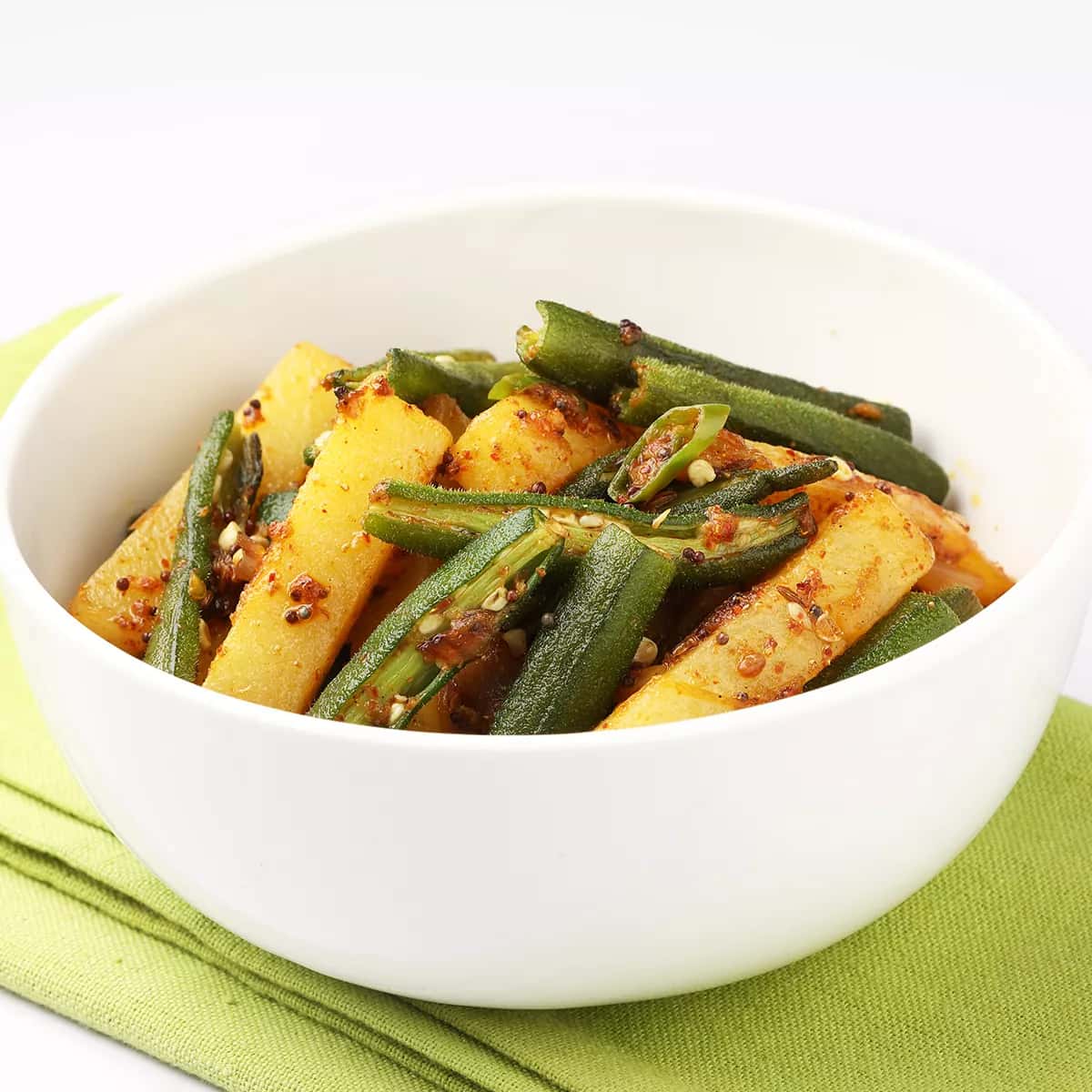 How to make Aloo Bhindi Masala Recipe