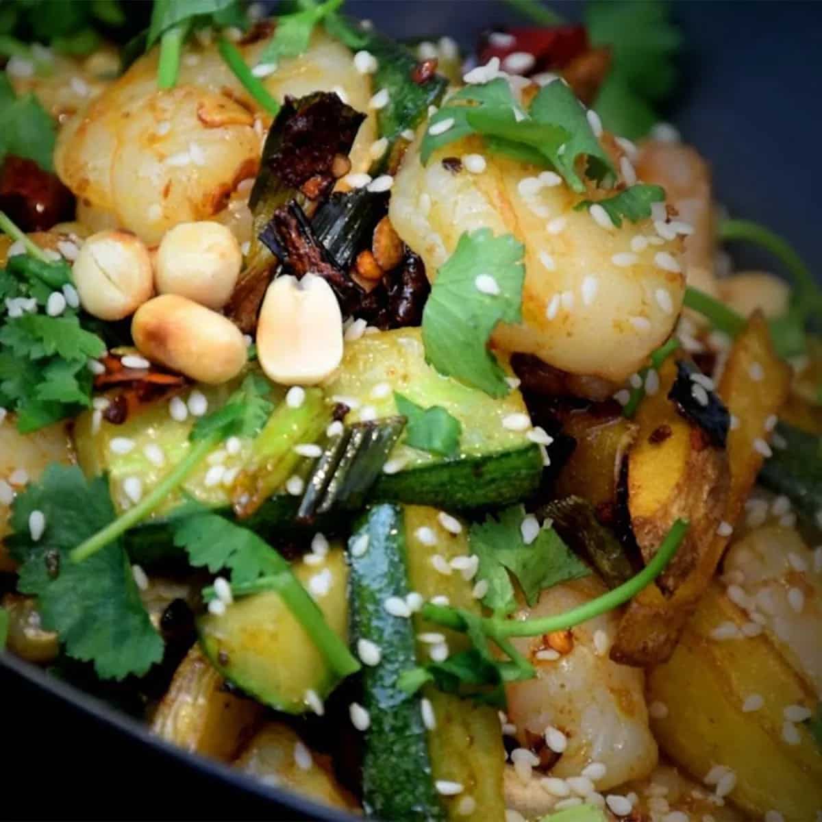 How to make Chinese Spicy Prawn Dry Hot Pot Recipe