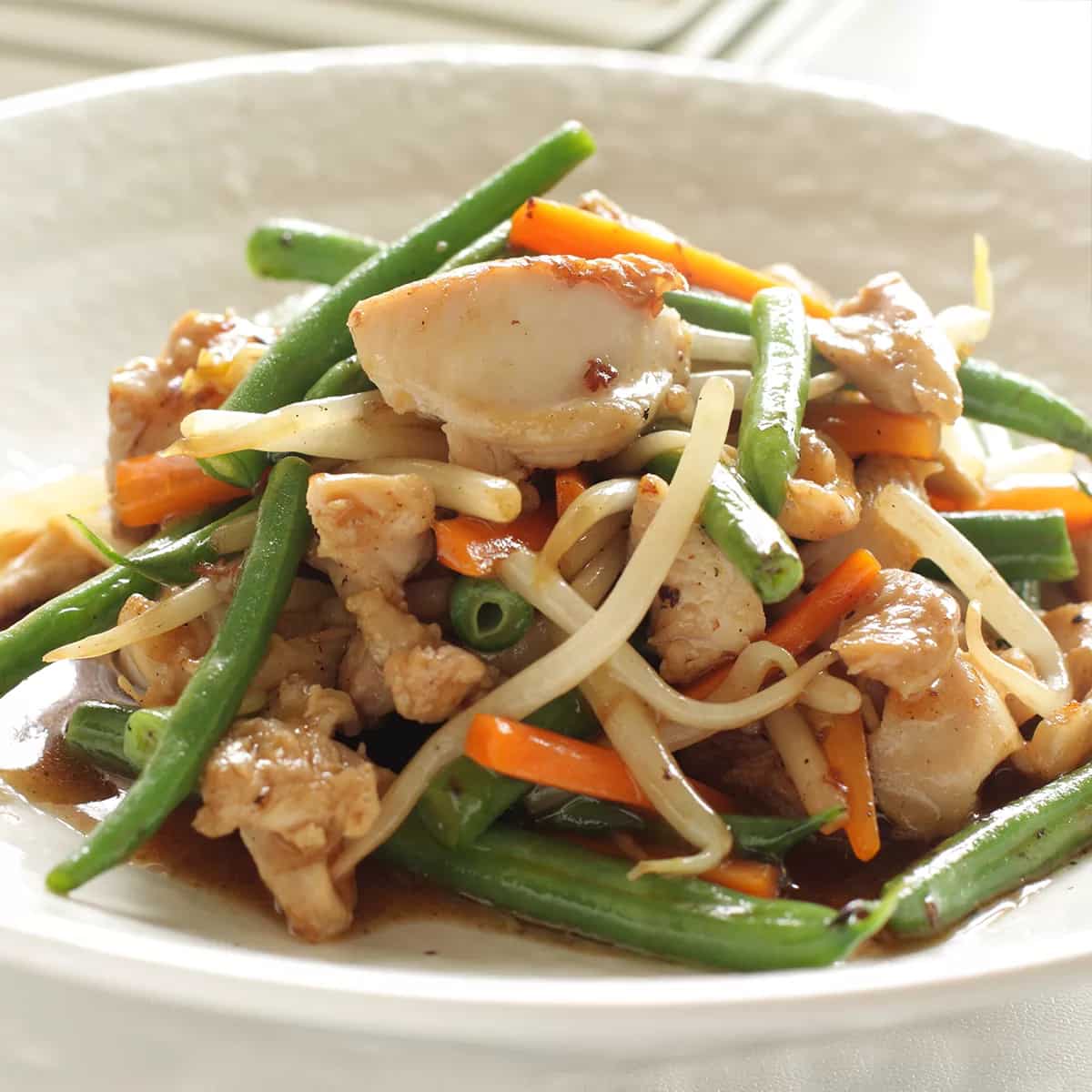 How to make Green Bean Chicken Stir Fry Recipe