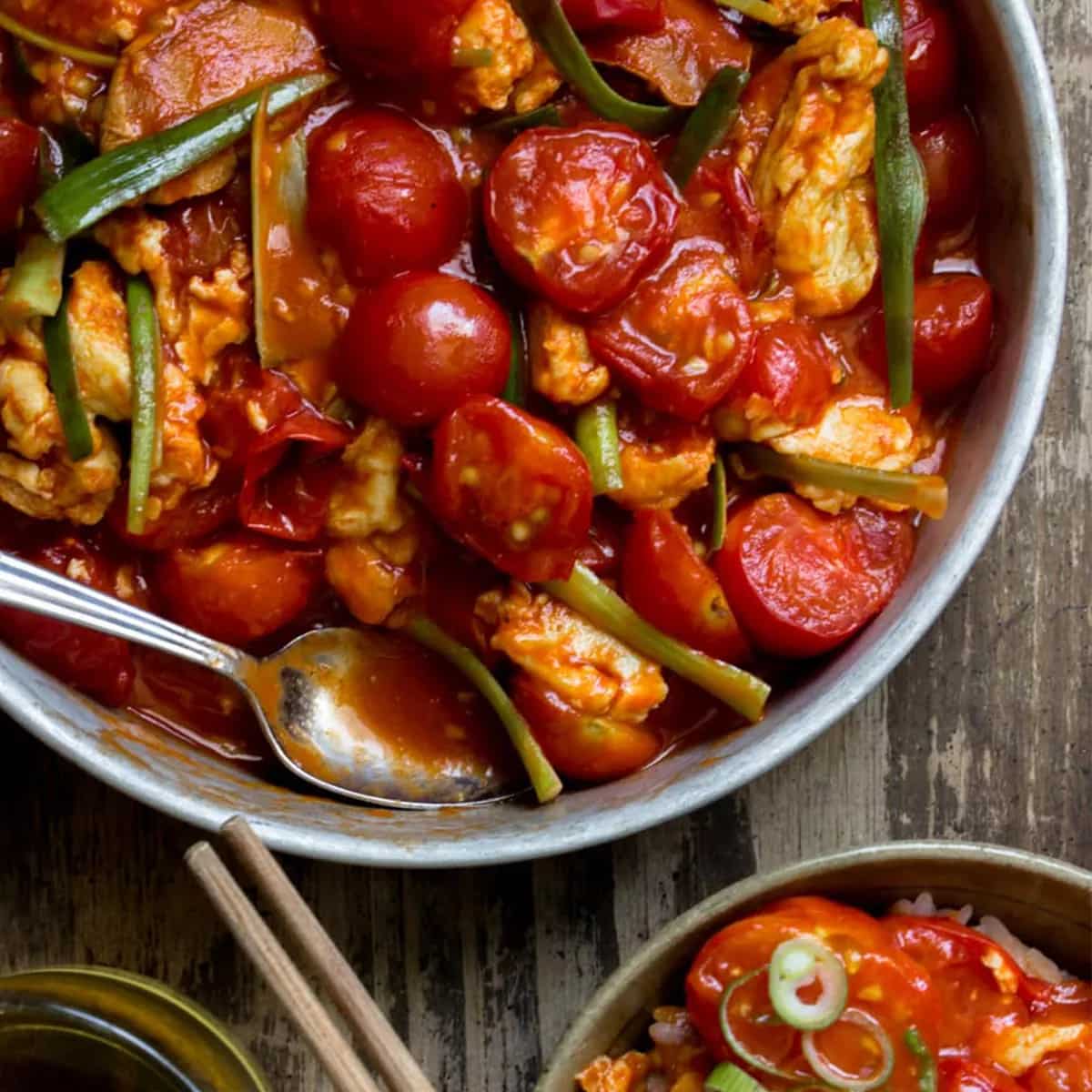 How to make Tomato And Egg Stri Fry Recipe