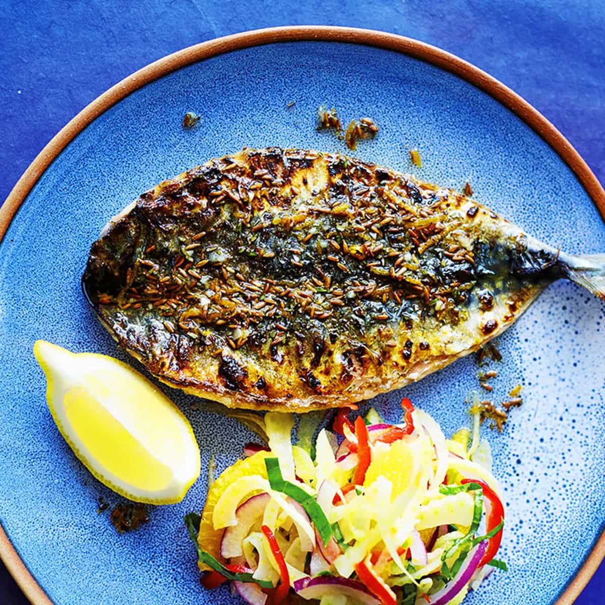 How to make Grilled Mackerel And Fennel Salad Recipe