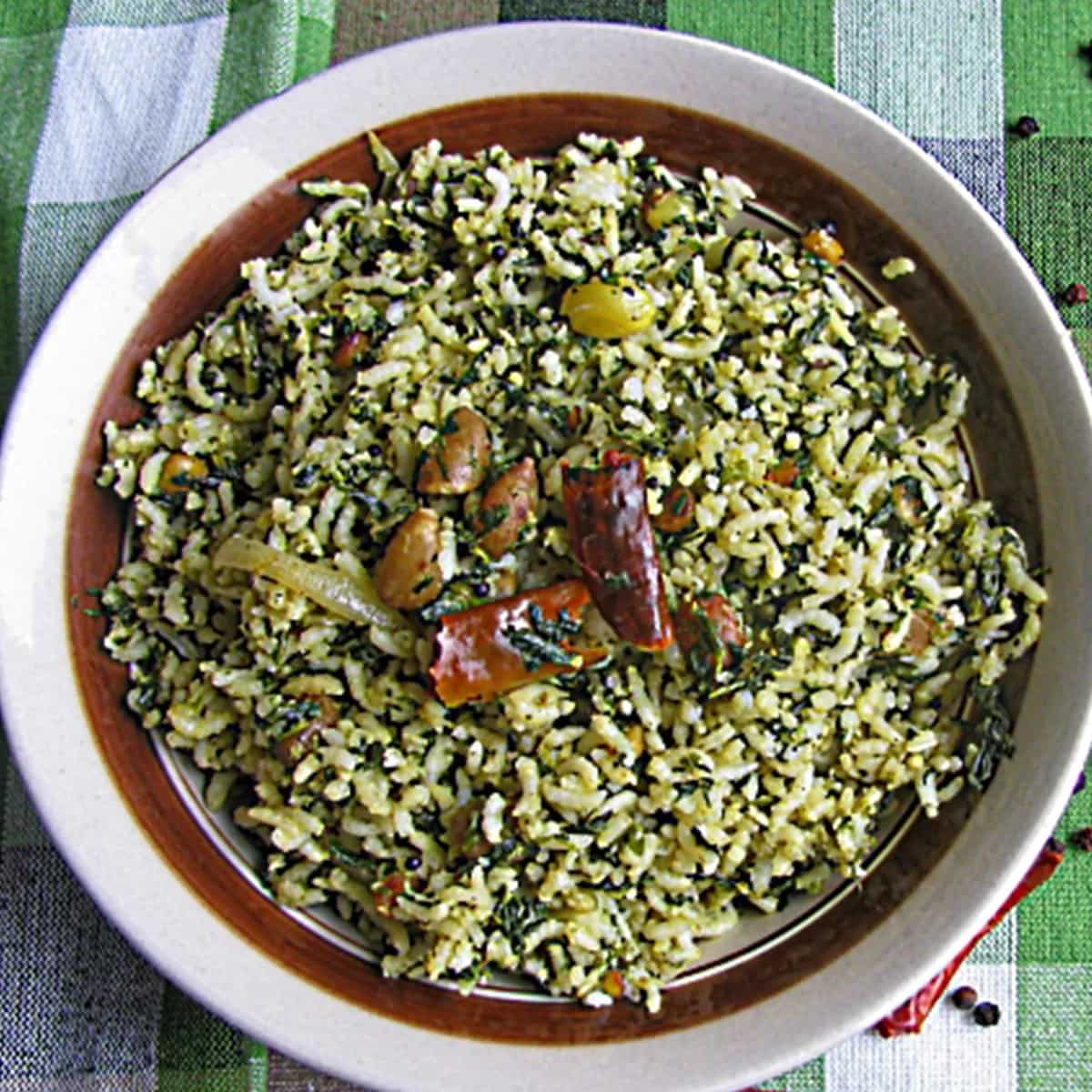 How to make Healthy Spinach Rice Recipe