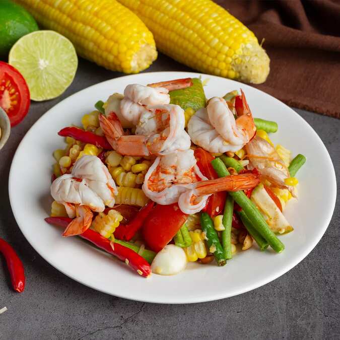 Prawn And Sweet Corn Stir Fry