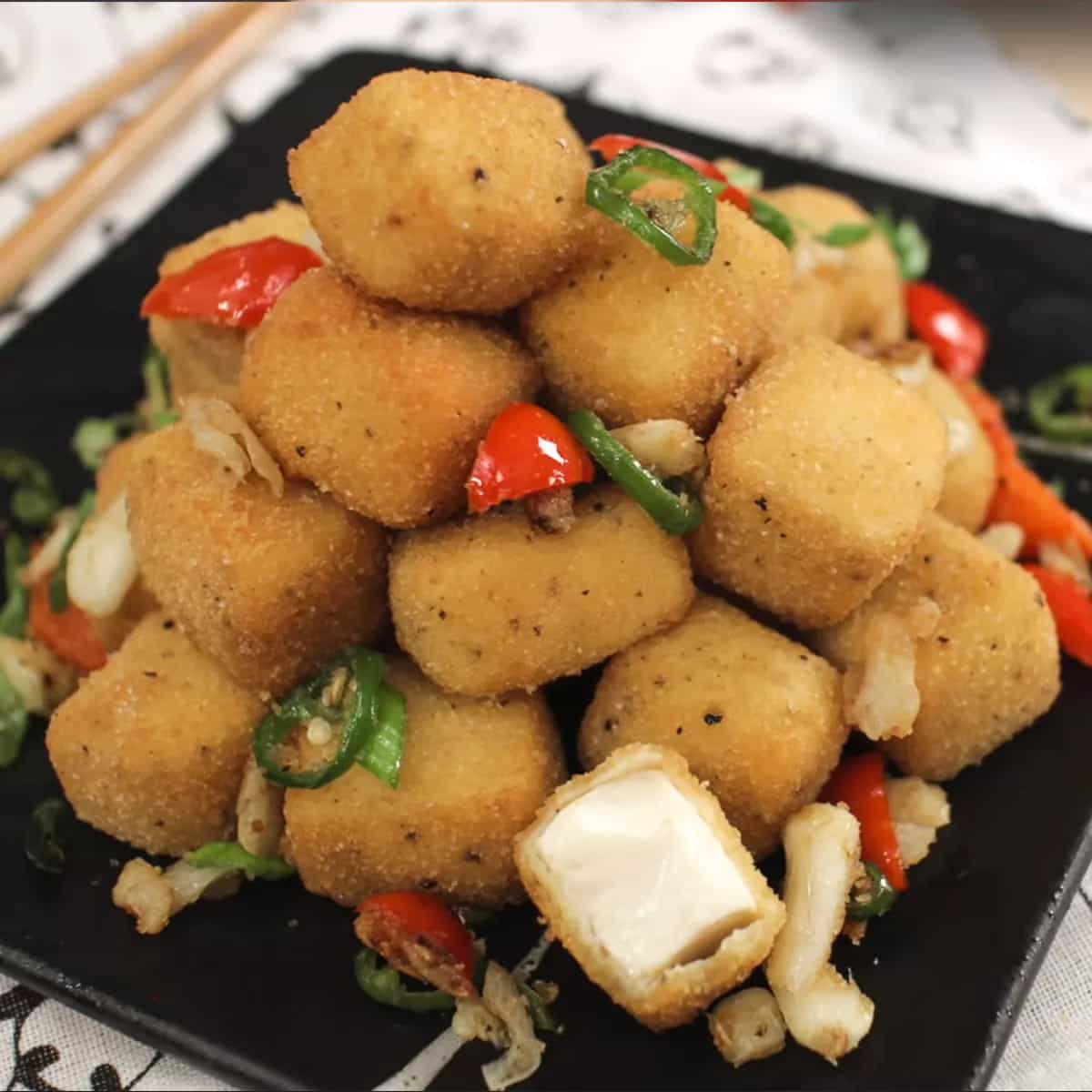 How to make Chili Garlic Tofu Bites Recipe