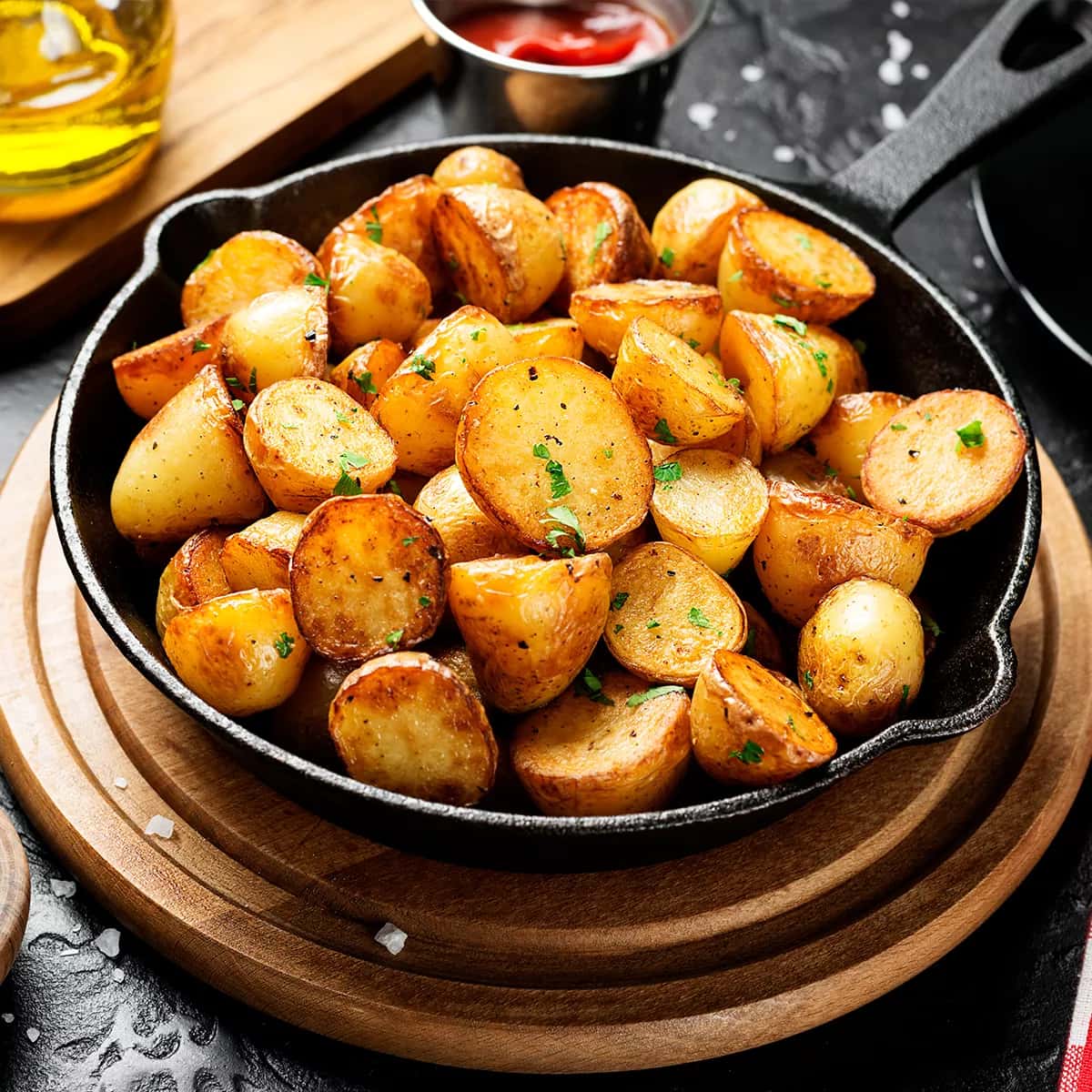 How to make Pan Roasted Baby Potatoes Recipe