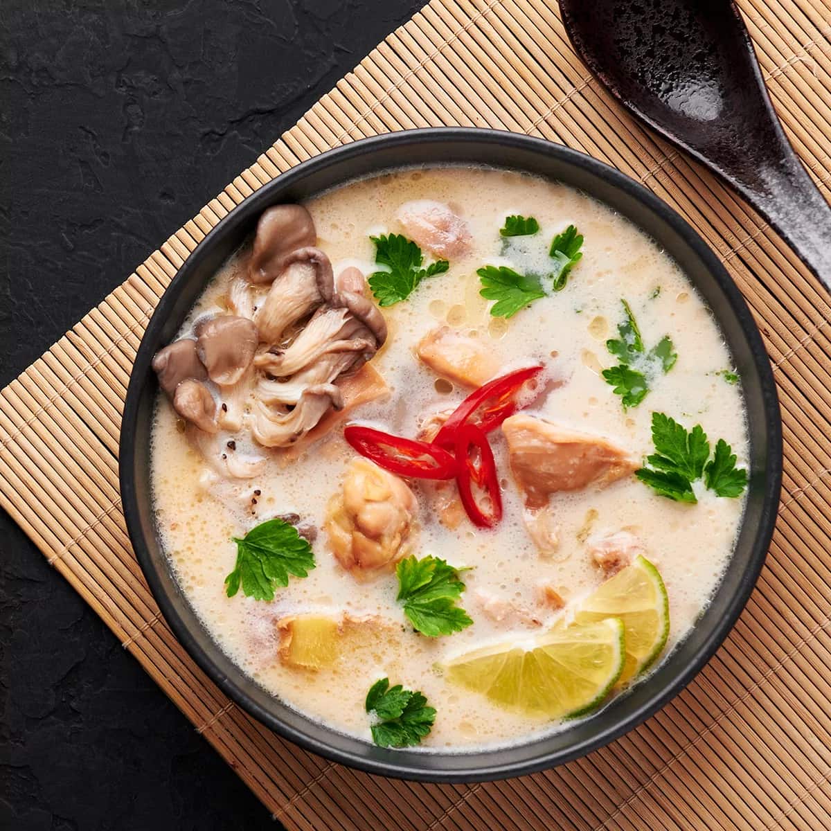 How to make Asian Style Chicken Coconut Soup Recipe