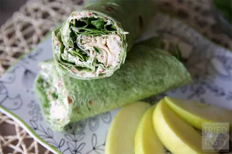 How to make Chicken Spinach And Cream Cheese Tortilla Wrap Recipe