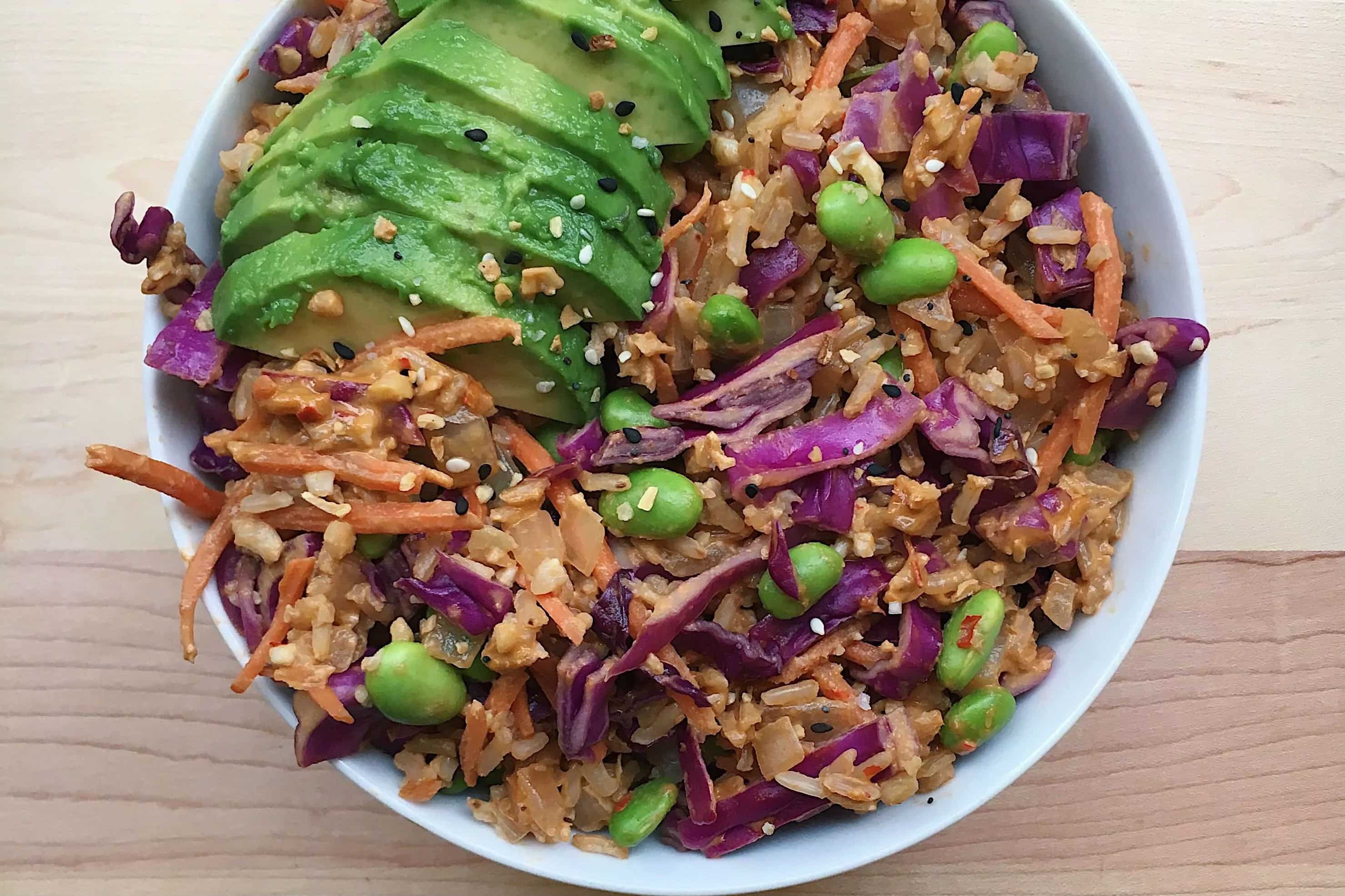How to make Vegan Rice Bowl With Harissa Tahini Sauce Recipe