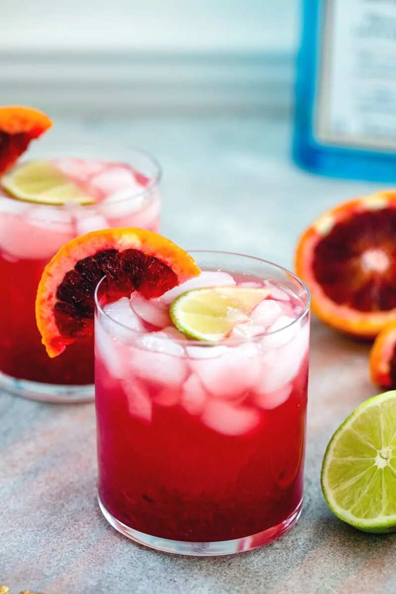 How to make Blood Orange Gin Lime Rickey Recipe