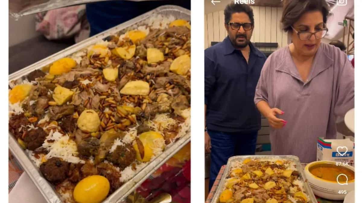 Arshad Warsi Treats Malaika Arora & Farah Khan With Biryani