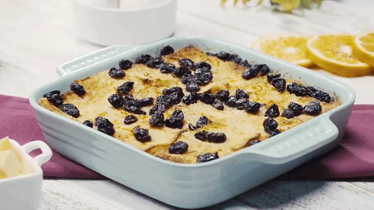 How to make Cranberry Bread Butter Pudding Video Recipe By Us Cranberries India Recipe